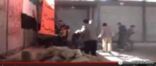 شاهد قذيفة تمزق المتظاهرين فى “بابا عمرو”