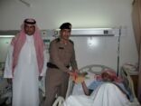 المرور يزور مصابي الحوادث المنومين بمستشفى عفيف العام