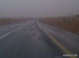 بالصور – هطول امطار متوسطه على قرى المحافظه عصر اليوم