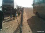 إصابة سبع سجناء في حادث حافلة نقل بالقرب من الحوميات