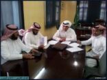 ابن عبيد يعقد أجتماع برؤساء أقسام (المالية والموهوبين والنشاط والتوعية الإسلامية )