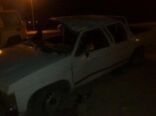 حادث إنقلاب لثلاثة شباب من محافظة عفيف على طريق المطار