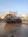 سقوط شاحنه بوادي عفيف بعد انجراف الطبقة الاسفلتية هذا اليوم