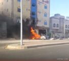 ‫بالفيديو.. اللحظات الأولى لسقوط مقذوف عسكري على أحد الشوارع بنجران