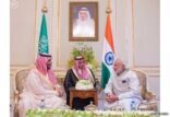 ولي ولي العهد يلتقي رئيس وزراء الهند