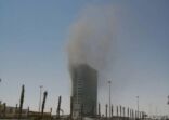 إخماد حريق محدود اندلع ببرج الضمان الصحي في الرياض