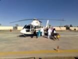 طائرة الاخلاء الطبي تنقل الضليعي الى أحد مستشفيات الرياض‎