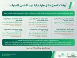 “الجوازات” تعلن أوقات العمل خلال إجازة عيد الأضحى المبارك