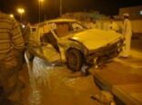 إصابة ثلاثة مقيمين من الجنسية المصرية في حادث تصادم في تقاطع الخطر