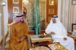سمو ولي العهد يستقبل نائب رئيس دولة الإمارات العربية المتحدة