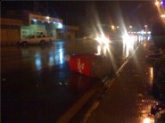 حادث إنقلاب لسيارة تقل ستة معلمين من مدرسة محامة ابن مصوي